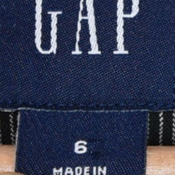 GAP Y2K 2004 Fitted Blazer Black Pinstripe Classic Look Twee Preppy Normcore 6 - Picture 9 of 9